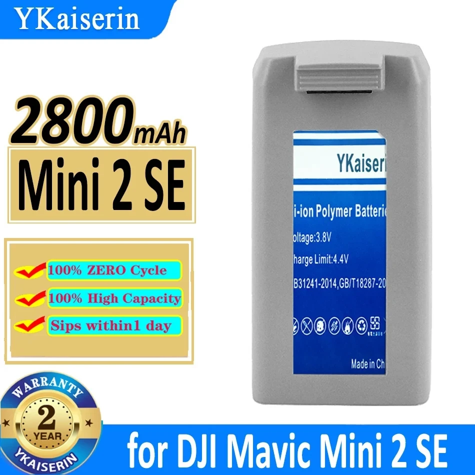 YKaiserin 2800 MAh Replacement Battery Mini 2 SE for DJI Mavic Mini2 SE Batterie Bateria Warranty 2 Years + Tracking Number
YKaiserin 2800 MAh Replacement Battery Mini 2 SE for DJI Mavic Mini2 SE Batterie Bateria Warranty 2 Years + Tracking Number