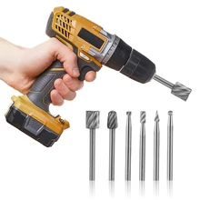 6PCS HSS Rotary Multi Tool Burr Routing Router Bit Mill Cutter Attachment Compatible High Speed Steel Rotary Burr for Dremel
6PCS HSS Rotary Multi Tool Burr Routing Router Bit Mill Cutter Attachment Compatible High Speed Steel Rotary Burr for Dremel