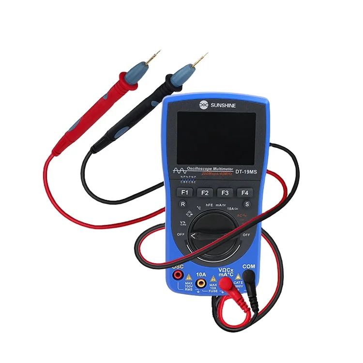 SUNSHINE DT-19MS Phone Repair Tools 2 in 1 Handheld DC AC Tester Oscilloscope Digital Multimeter
SUNSHINE DT-19MS Phone Repair Tools 2 in 1 Handheld DC AC Tester Oscilloscope Digital Multimeter