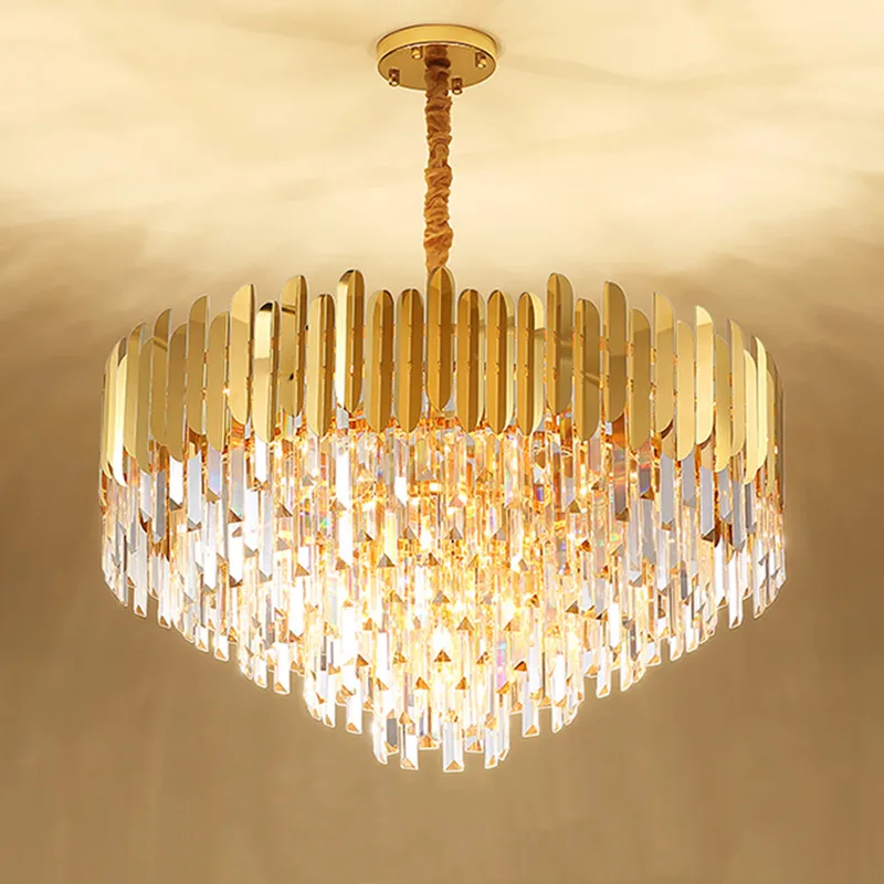 LED Postmodern Stainless Steel Crystal Art Deco Chandelier Lighting Lustre Suspension Luminaire Lampen Hanging Lamps For Foyer
LED Postmodern Stainless Steel Crystal Art Deco Chandelier Lighting Lustre Suspension Luminaire Lampen Hanging Lamps For Foyer