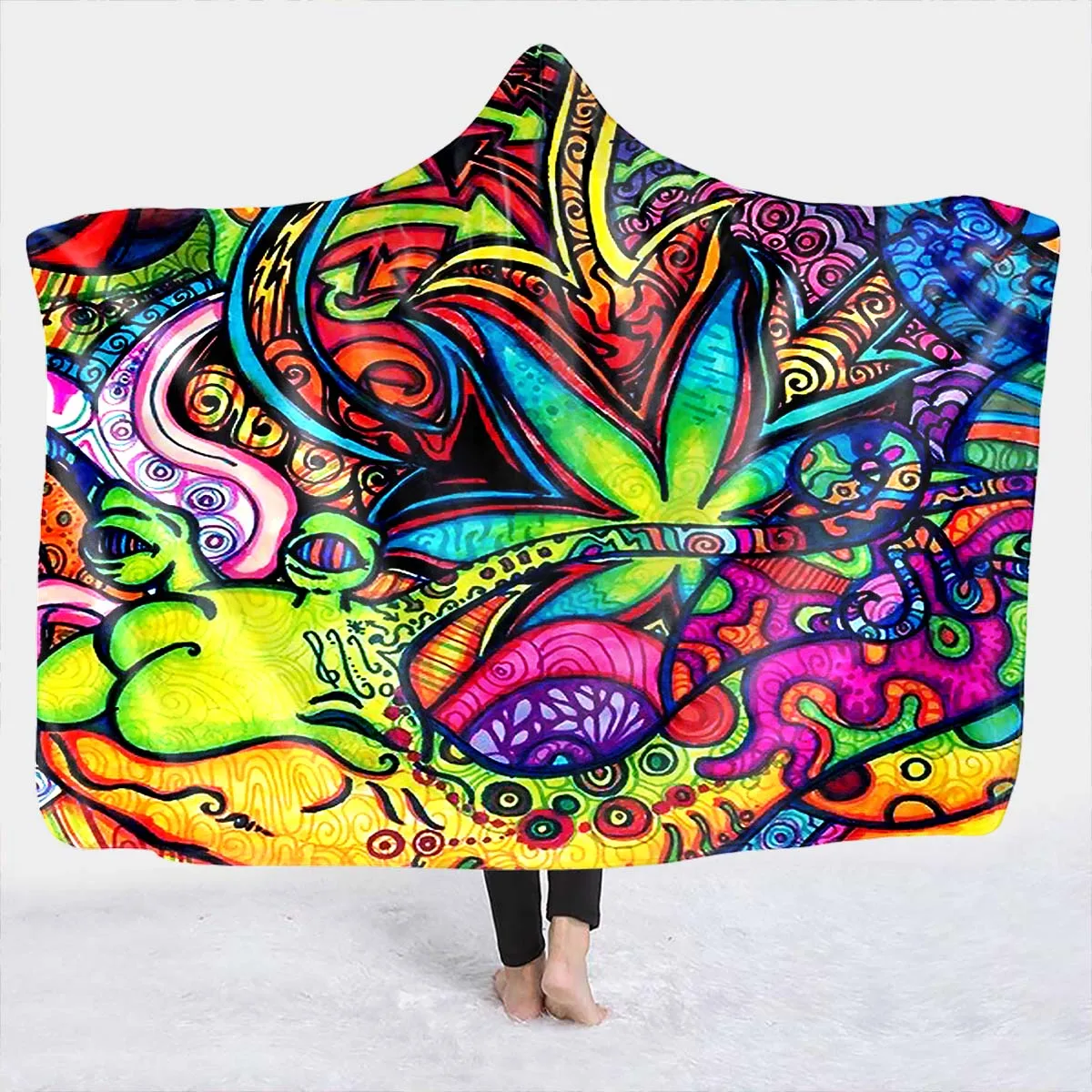 Colorful Leaves Doodle Pattern 3D Printed Plush Hoodie Blanket For Adults Kid Warm Wearable Fleece Throw Blankets Factory Custom
Colorful Leaves Doodle Pattern 3D Printed Plush Hoodie Blanket For Adults Kid Warm Wearable Fleece Throw Blankets Factory Custom