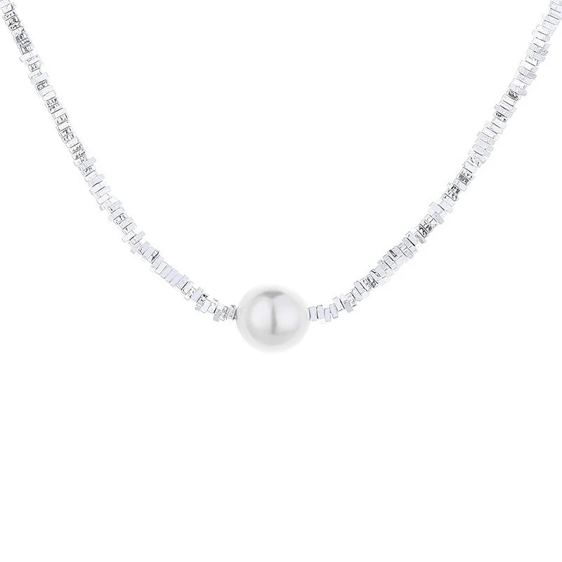 483FLZFSILVER Fashion Trendy Retro Design Simple Square Block Silver 925 Pearl Necklace For Women Charm Jewelry Accessories Gift
483FLZFSILVER Fashion Trendy Retro Design Simple Square Block Silver 925 Pearl Necklace For Women Charm Jewelry Accessories Gift