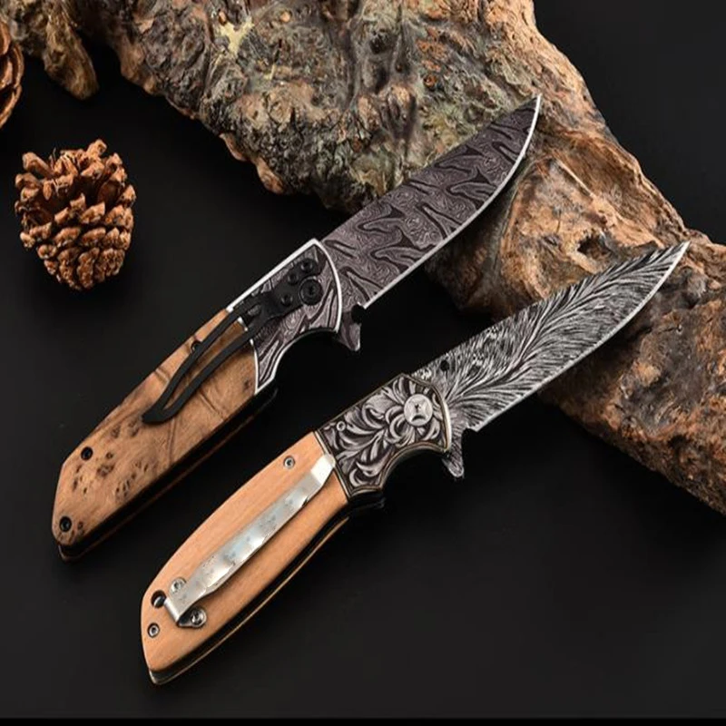 Damascus Hunting Knife Outdoor Tactical Knife Multi functional Pocket Knife Camping Damascus Pocket Knife Fruit Knife
Damascus Hunting Knife Outdoor Tactical Knife Multi functional Pocket Knife Camping Damascus Pocket Knife Fruit Knife