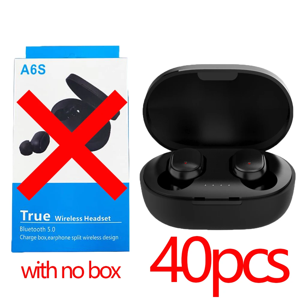 Colorful A6s Tws Caixa De Som Bluetooth Earphones 40 Piece Set Wholesale Headphones for Smartphone Blutooth Earphone Wireless
Colorful A6s Tws Caixa De Som Bluetooth Earphones 40 Piece Set Wholesale Headphones for Smartphone Blutooth Earphone Wireless