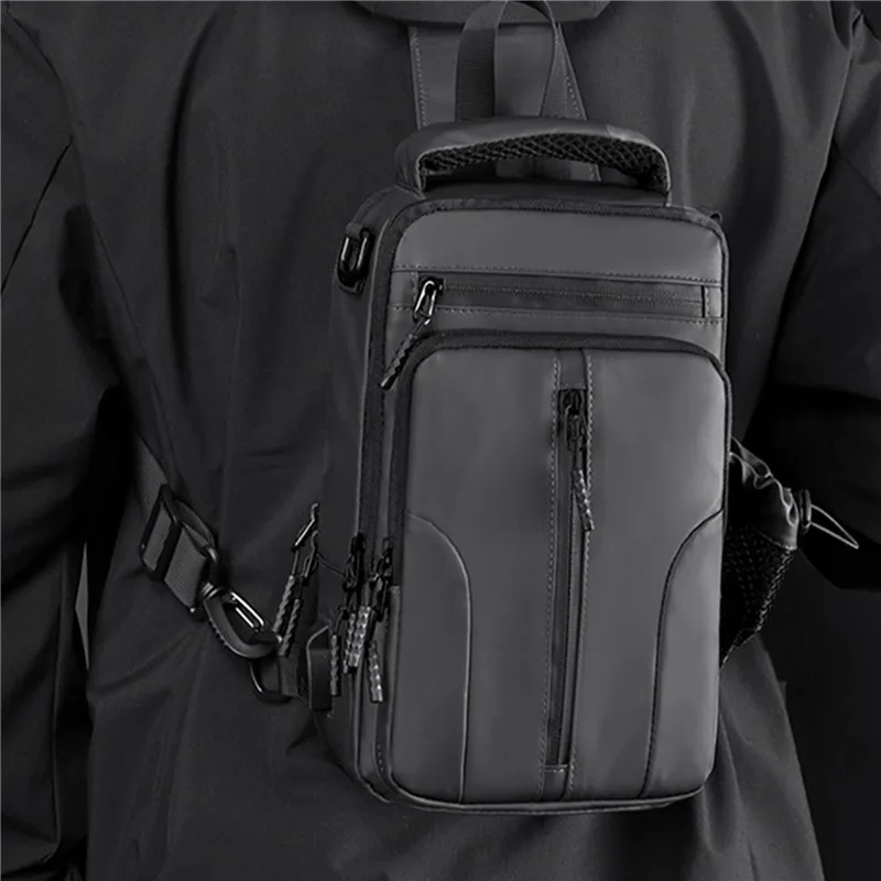 Crossbody Bag Men USB Charging Chest Pack Waterproof Large Capacity Shoulder Bag Short Trip Messengers Chest Multifunction Bag
Crossbody Bag Men USB Charging Chest Pack Waterproof Large Capacity Shoulder Bag Short Trip Messengers Chest Multifunction Bag