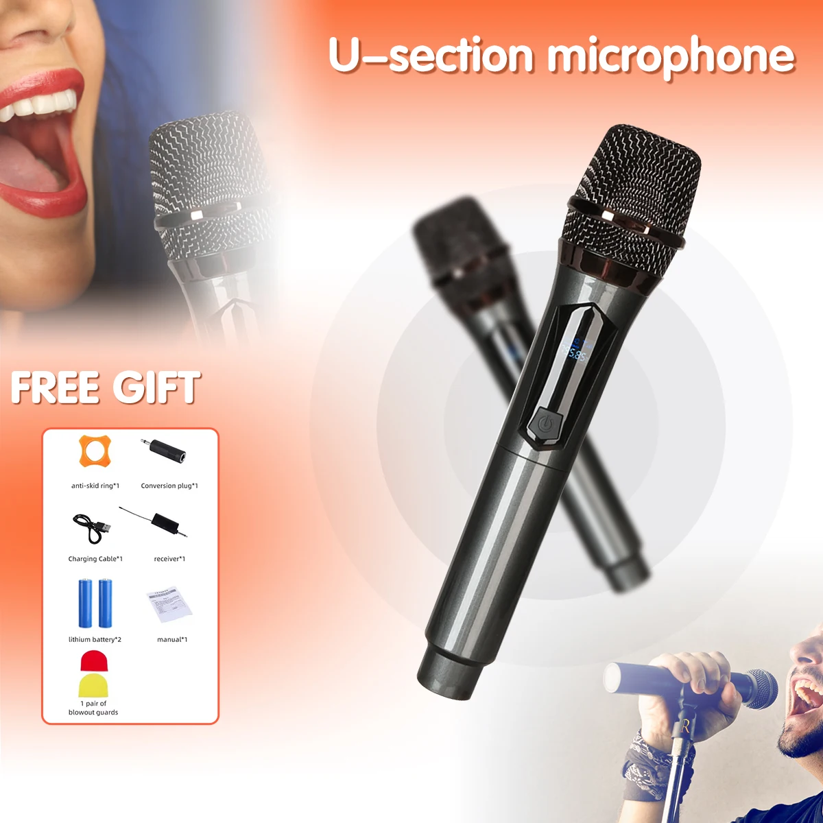 Professional Wireless Microphone Condenser Microphone for Gaming DJ MIC Karaoke Bluetooth Speaker Accessories
Professional Wireless Microphone Condenser Microphone for Gaming DJ MIC Karaoke Bluetooth Speaker Accessories