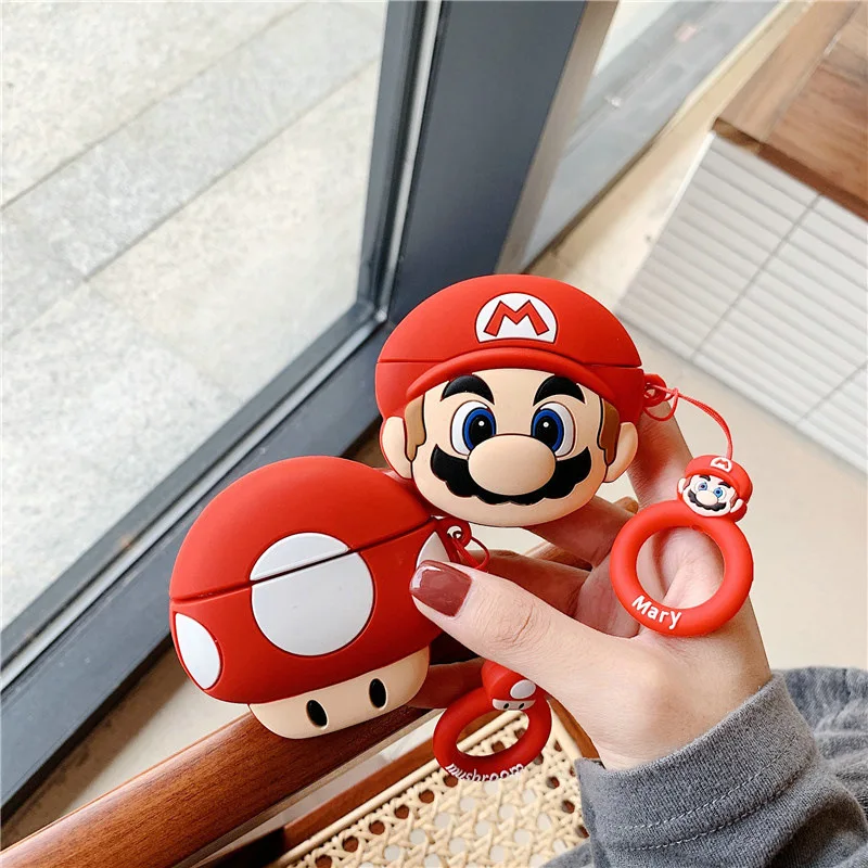 Bandai Cute Marios 3D Silicone Earphone Cases for Airpods pro 3 2 Wireless Bluetooth Headset Cover Accessories
Bandai Cute Marios 3D Silicone Earphone Cases for Airpods pro 3 2 Wireless Bluetooth Headset Cover Accessories