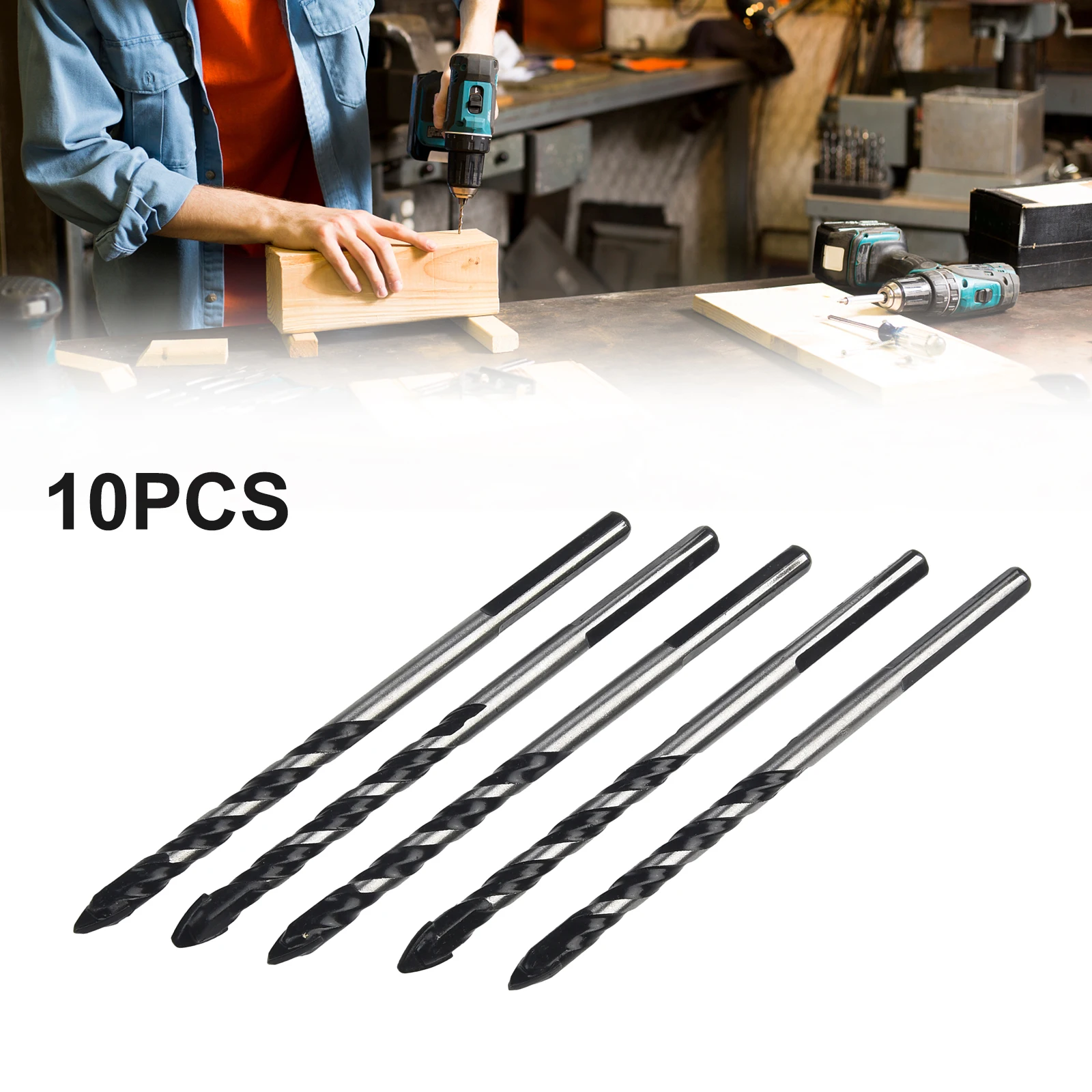 New Useful High Quality Drill Bits For Porcelain Tile Concrete Brick Glass Drill Tungsten Carbide Steel 100mm Length
New Useful High Quality Drill Bits For Porcelain Tile Concrete Brick Glass Drill Tungsten Carbide Steel 100mm Length