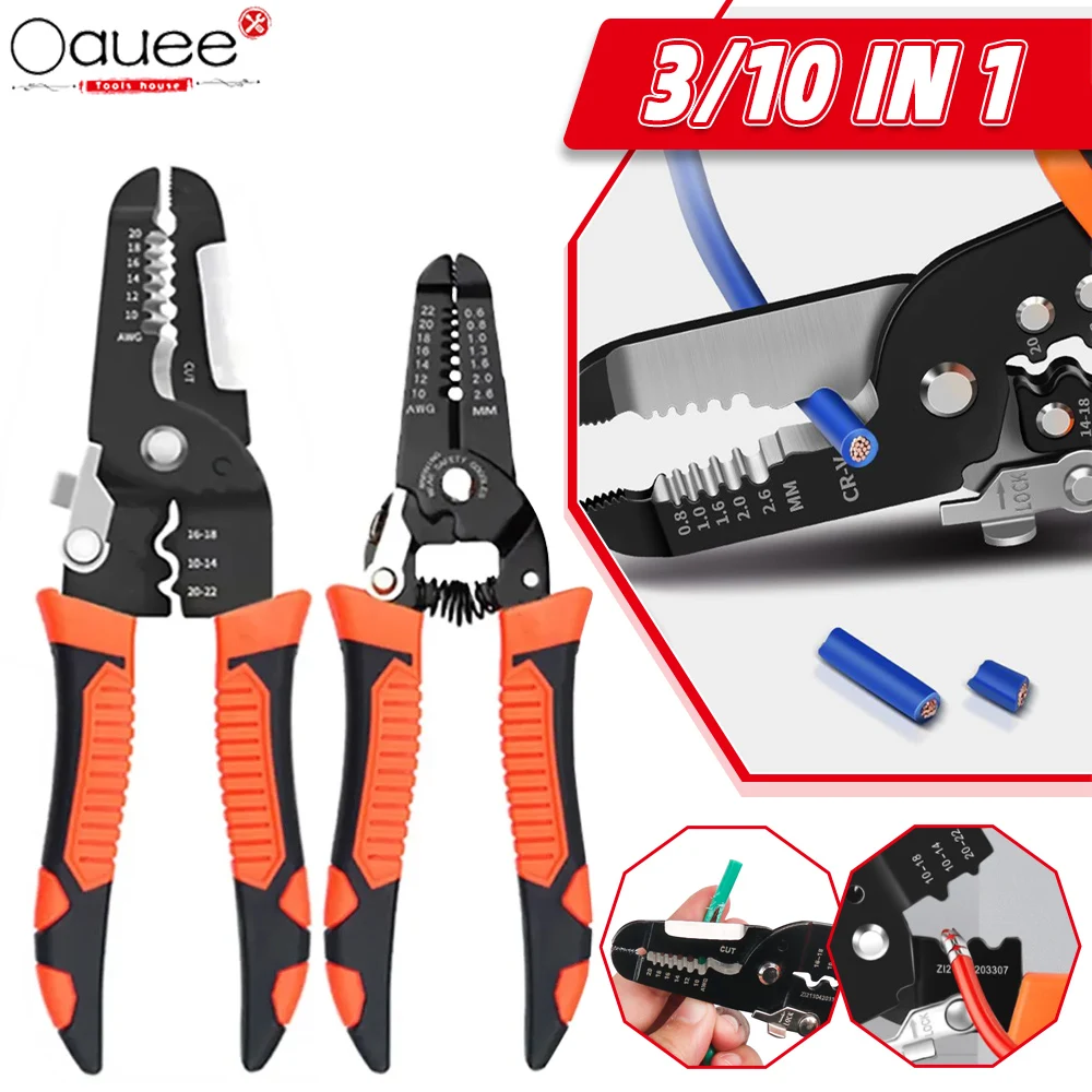185mm Stripping Crimping Pliers Wire Stripper Multi Functional Ring Crimpper Electrician Peeling Network Cable Stripper Tools
185mm Stripping Crimping Pliers Wire Stripper Multi Functional Ring Crimpper Electrician Peeling Network Cable Stripper Tools