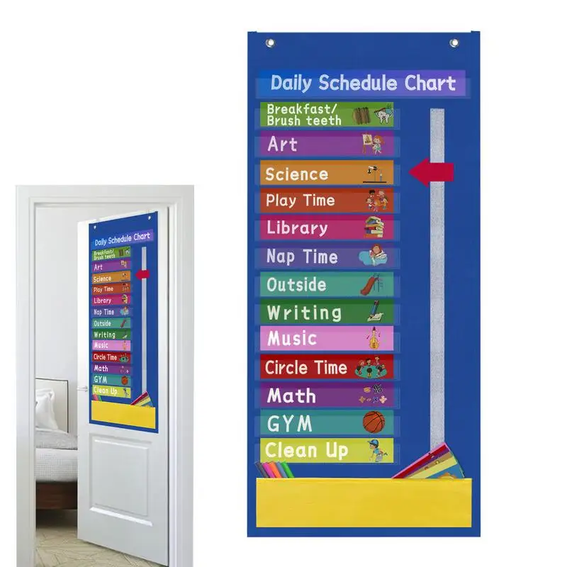 Pocket Chart For Classroom Daily Calendar & Visual Schedule For Kids & Toddlers Education Scheduling Chart For School Office
Pocket Chart For Classroom Daily Calendar & Visual Schedule For Kids & Toddlers Education Scheduling Chart For School Office