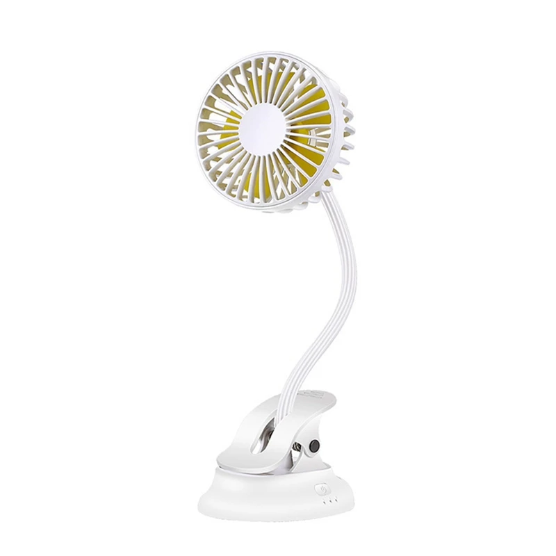 

Portable Rechargeable Mini USB Fan Clip On Fan With 3 Speeds Quiet Table Fan For Office Home Desk Outdoor
