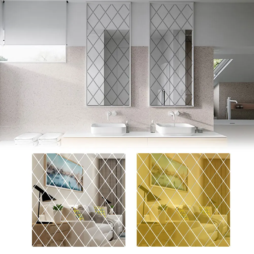 17pcs DIY Art Self-adhesive Wall Decals 3D Removable Mirror Wall Stickers Diamonds Triangles Acrylic Wall Mirror Bedroom Decor
17pcs DIY Art Self-adhesive Wall Decals 3D Removable Mirror Wall Stickers Diamonds Triangles Acrylic Wall Mirror Bedroom Decor