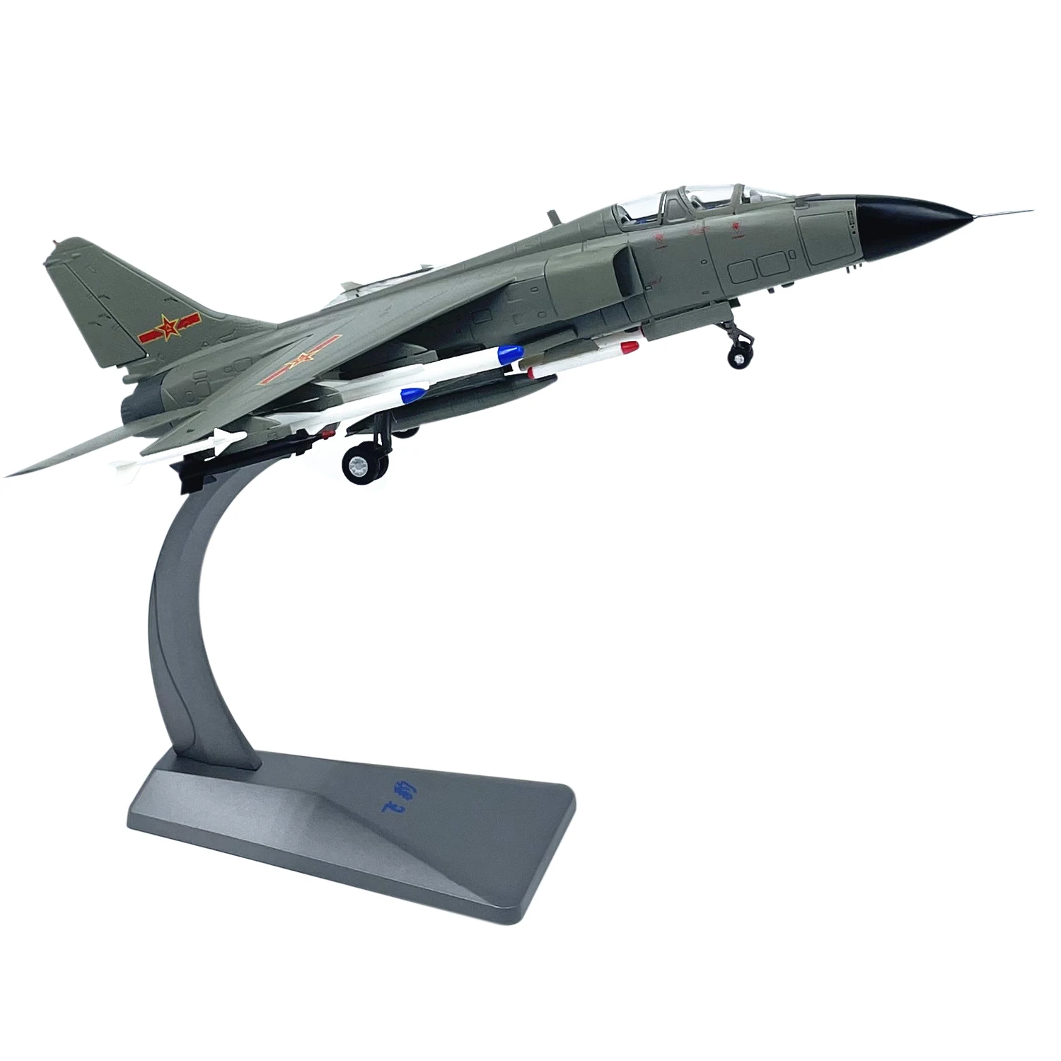 

Diecast Alloy Model of Chinese JH-7 Militarized Combat Fighter Aircraft 1:72 Scale Toy Gift Collection Simulation Display