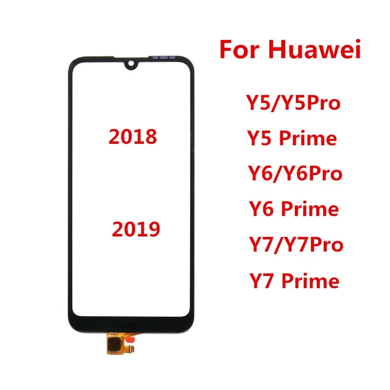 

Внешний экран для Huawei Y6S Y5 Y6 Y7 Pro Prime 2018 2019 дигитайзер Сенсорная панель ЖК-дисплей Переднее стекло запасные части