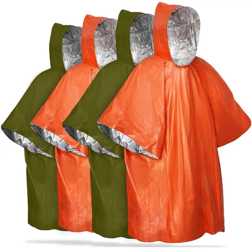 Outdoor Portable Emergency Raincoat Multifunctional Water Proof Thickened Reflective Rain Coat Outdoor Survival Camping Tools
Outdoor Portable Emergency Raincoat Multifunctional Water Proof Thickened Reflective Rain Coat Outdoor Survival Camping Tools