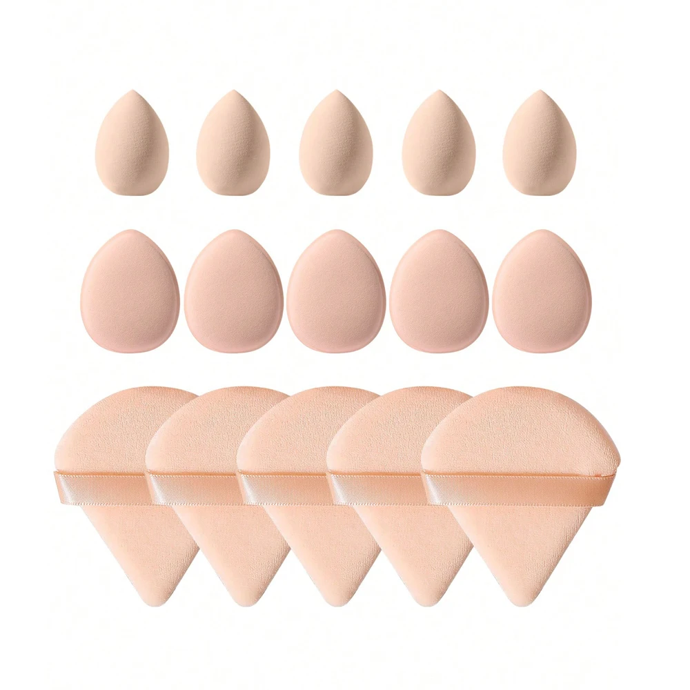 

15Pcs Makeup Puff Wet And Dry Professionele Makeup Sponge Foundation Cream Concealer Multipurpose Makeup Tool