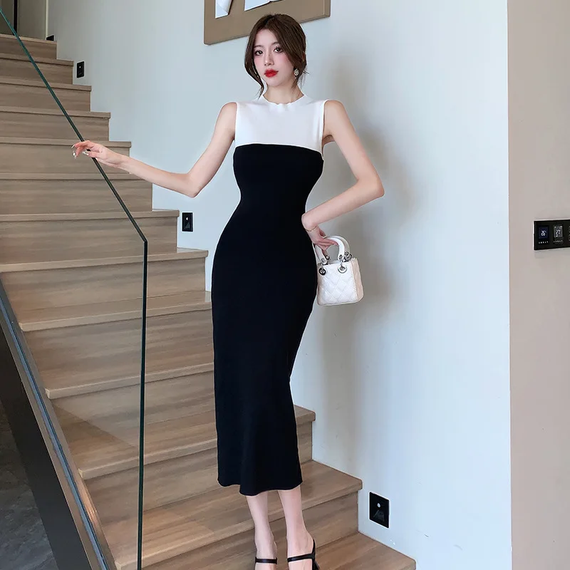 TFETTERS Summer Dress for Women Korean Fashion Slim O-Neck Office Lady Dresses Female Sleeveless High Waist Split Bodycon Dress
TFETTERS Summer Dress for Women Korean Fashion Slim O-Neck Office Lady Dresses Female Sleeveless High Waist Split Bodycon Dress