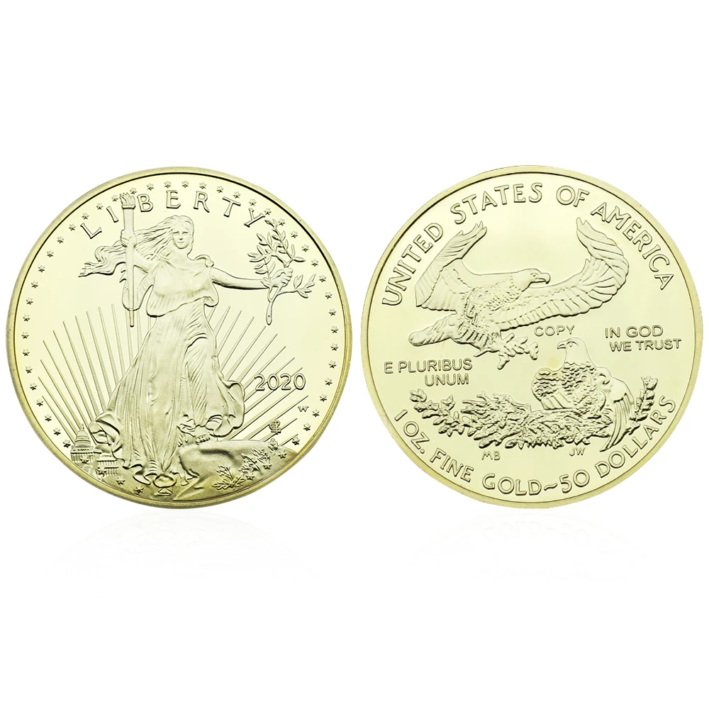 2020 Statue of Liberty Commemorative Coins Gold Plated Challenge Coins Plated Embossed Crafts Collection Decorative Gifts
2020 Statue of Liberty Commemorative Coins Gold Plated Challenge Coins Plated Embossed Crafts Collection Decorative Gifts