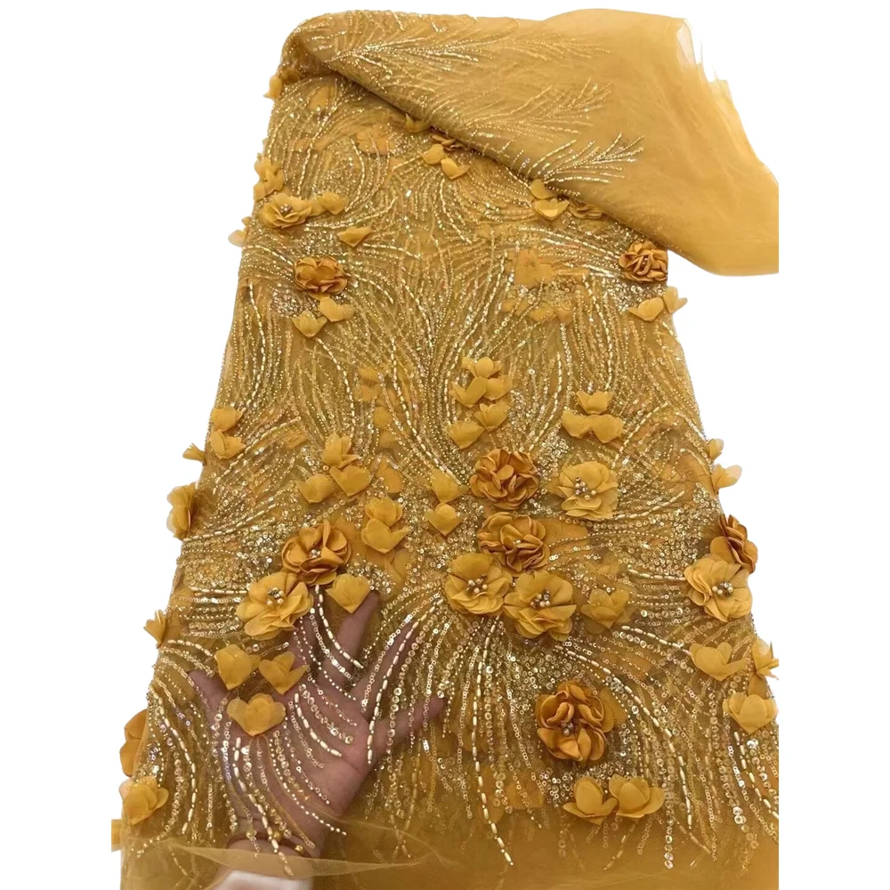 French Beaded Tulle Lace Fabric SYJ-1401428 High Quality African Net Lace Fabrics With Sequins For Evening Dresses
French Beaded Tulle Lace Fabric SYJ-1401428 High Quality African Net Lace Fabrics With Sequins For Evening Dresses