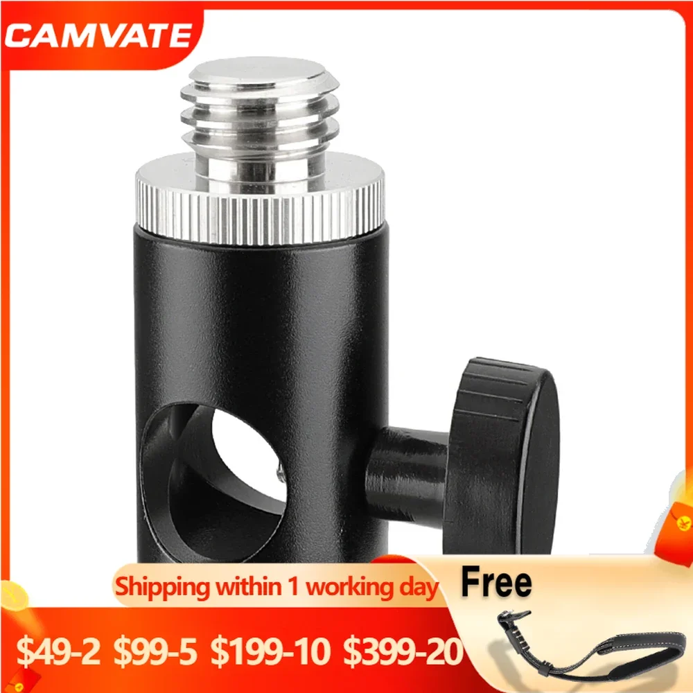 CAMVATE Standard 16mm Light Stand Head With 5/8"-11 Male To 1/4"-20 Female Thread Screw For Tripod Laser Level Adapter BOSCH New
CAMVATE Standard 16mm Light Stand Head With 5/8"-11 Male To 1/4"-20 Female Thread Screw For Tripod Laser Level Adapter BOSCH New