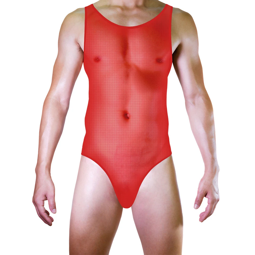 Sexy Men Ultra Thin Mesh Perspective Bodysuit Sleeveless High Cut Jumpsuit See Through Leotard Seduction Lingerie Erotic Romper
Sexy Men Ultra Thin Mesh Perspective Bodysuit Sleeveless High Cut Jumpsuit See Through Leotard Seduction Lingerie Erotic Romper