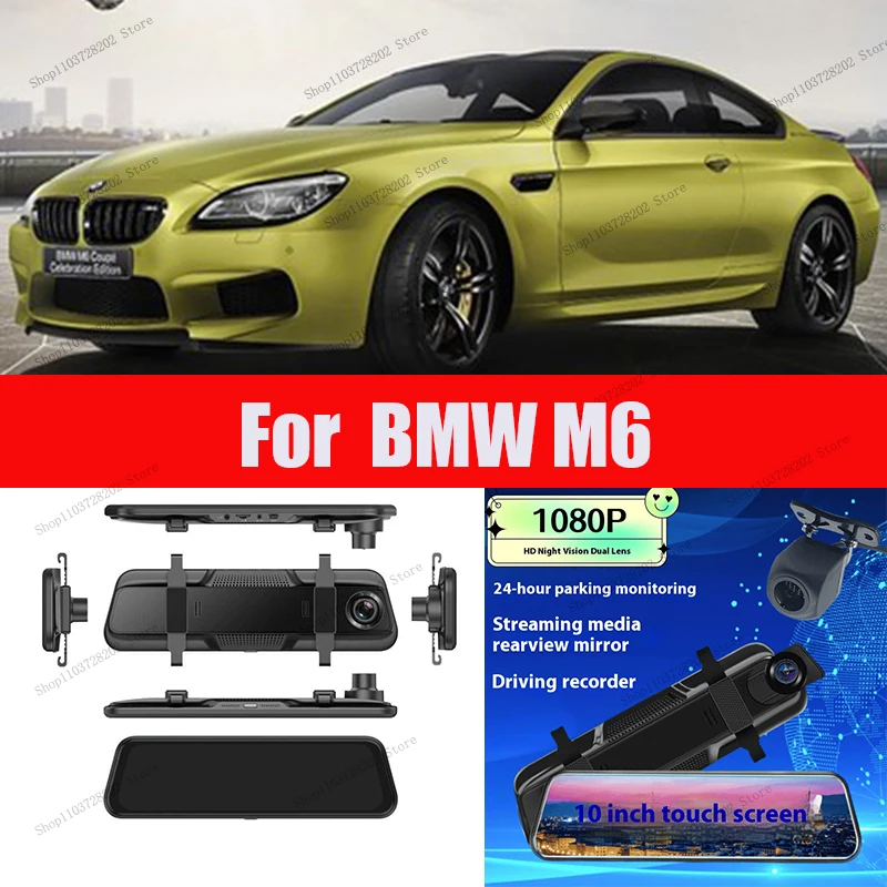 For BMW M6 4K WIFI GPS Car Dvr Mirror Dash CamDual Lens Dashcam Drive Recorder Stream RearView Mirror IPS Screen Camera
For BMW M6 4K WIFI GPS Car Dvr Mirror Dash CamDual Lens Dashcam Drive Recorder Stream RearView Mirror IPS Screen Camera