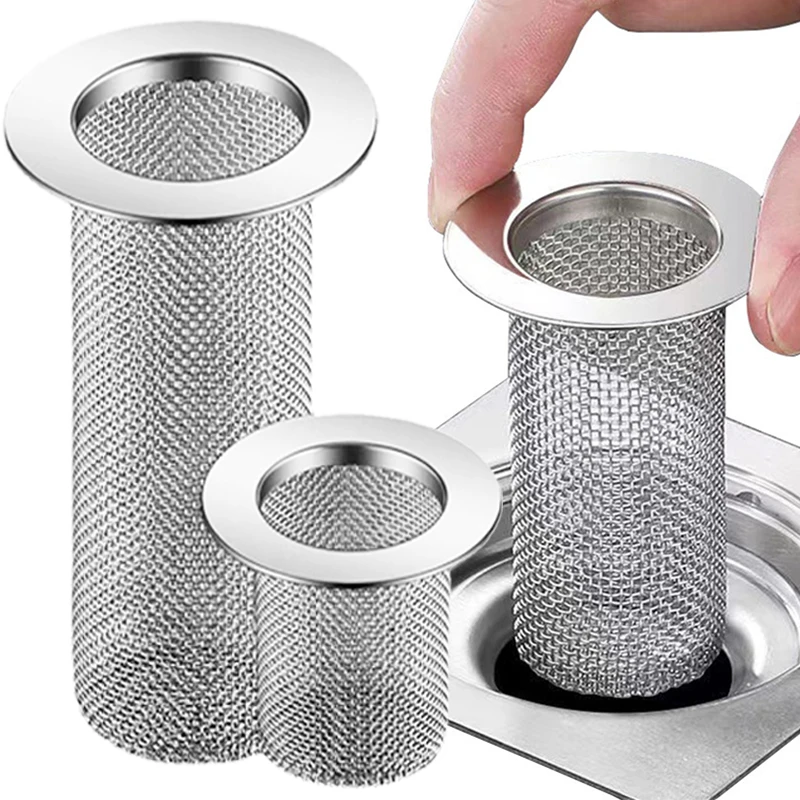 Stainless Steel Floor Drain Filter Mesh Sink Strainer Kitchen Bathroom Anti-clog Drains Bathtub Hair Catcher Shower Strainers
Stainless Steel Floor Drain Filter Mesh Sink Strainer Kitchen Bathroom Anti-clog Drains Bathtub Hair Catcher Shower Strainers