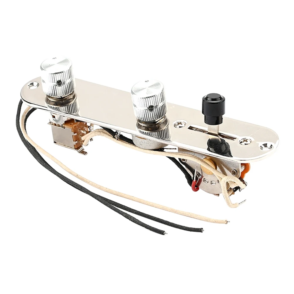 Chrome 3 Way Wired Loaded Prewired Control Plate Harness Switch Knobs for Tele Guitar Parts
Chrome 3 Way Wired Loaded Prewired Control Plate Harness Switch Knobs for Tele Guitar Parts