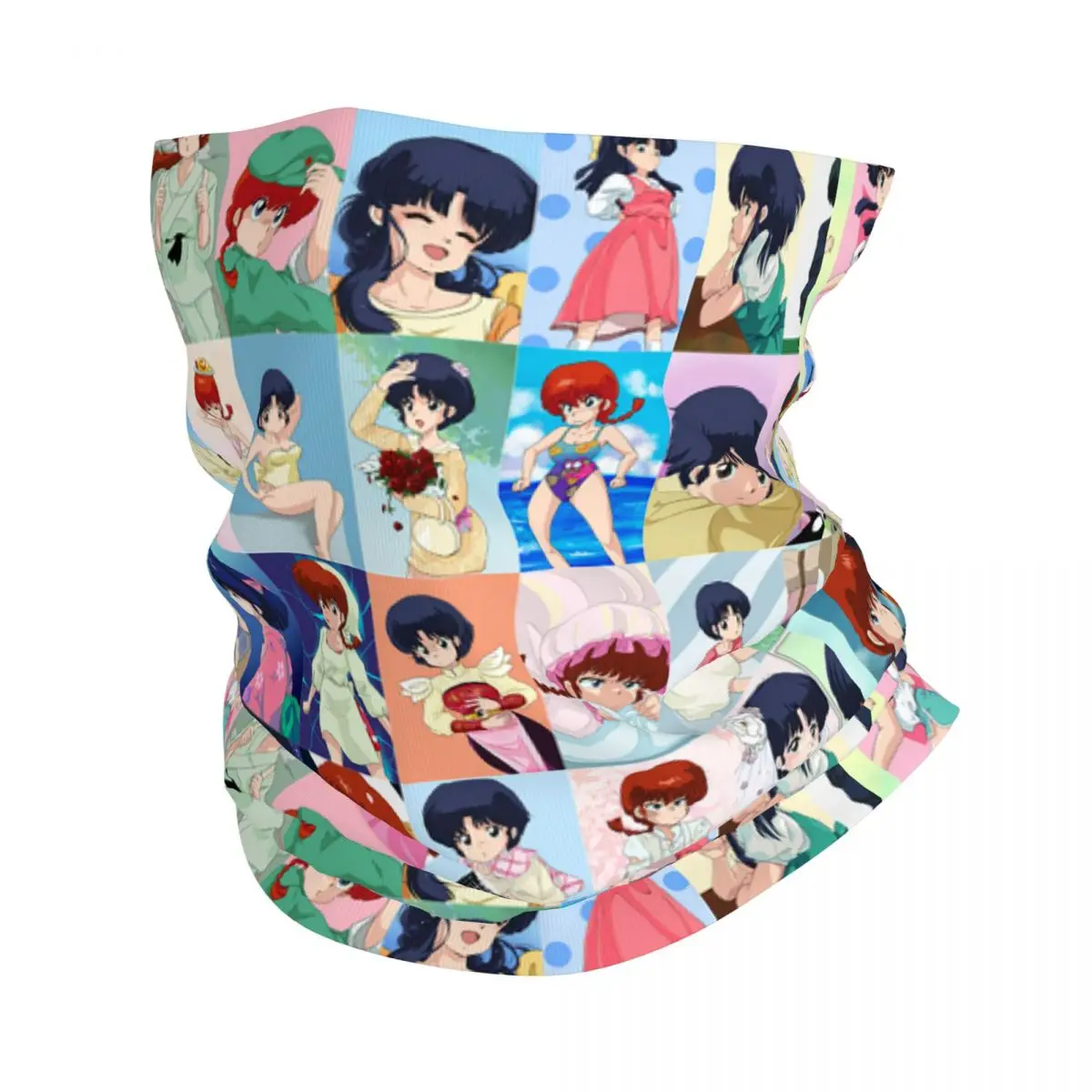 

Ranma 1/2 Plaid Bandana Neck Gaiter Printed Japan Anime Manga Balaclavas Wrap Scarf Multi-use Cycling Fishing Unisex All Season