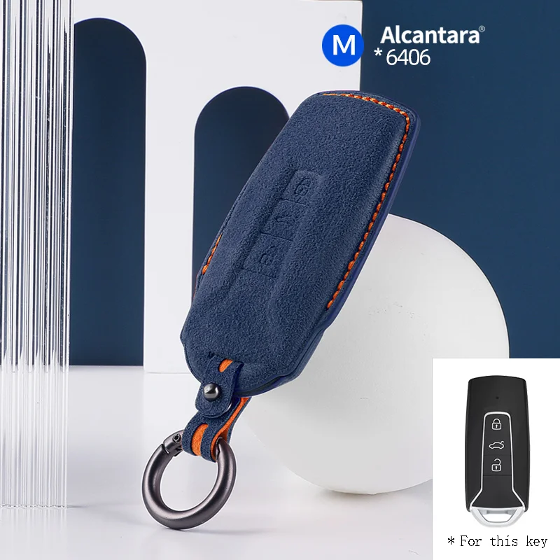 Alcantara High-quality Car Remote Key Case Cover Shell For VW Volkswagen 2018 - 2021 Touareg 3 Button Keychain Accessories
Alcantara High-quality Car Remote Key Case Cover Shell For VW Volkswagen 2018 - 2021 Touareg 3 Button Keychain Accessories