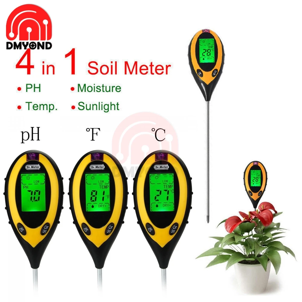 Soil pH Tester Digital 4 in 1 PH Light Moisture Acidity Tester Soil Tester Moisture Meter Plant Soil Tester Smart Kit For Plants
Soil pH Tester Digital 4 in 1 PH Light Moisture Acidity Tester Soil Tester Moisture Meter Plant Soil Tester Smart Kit For Plants