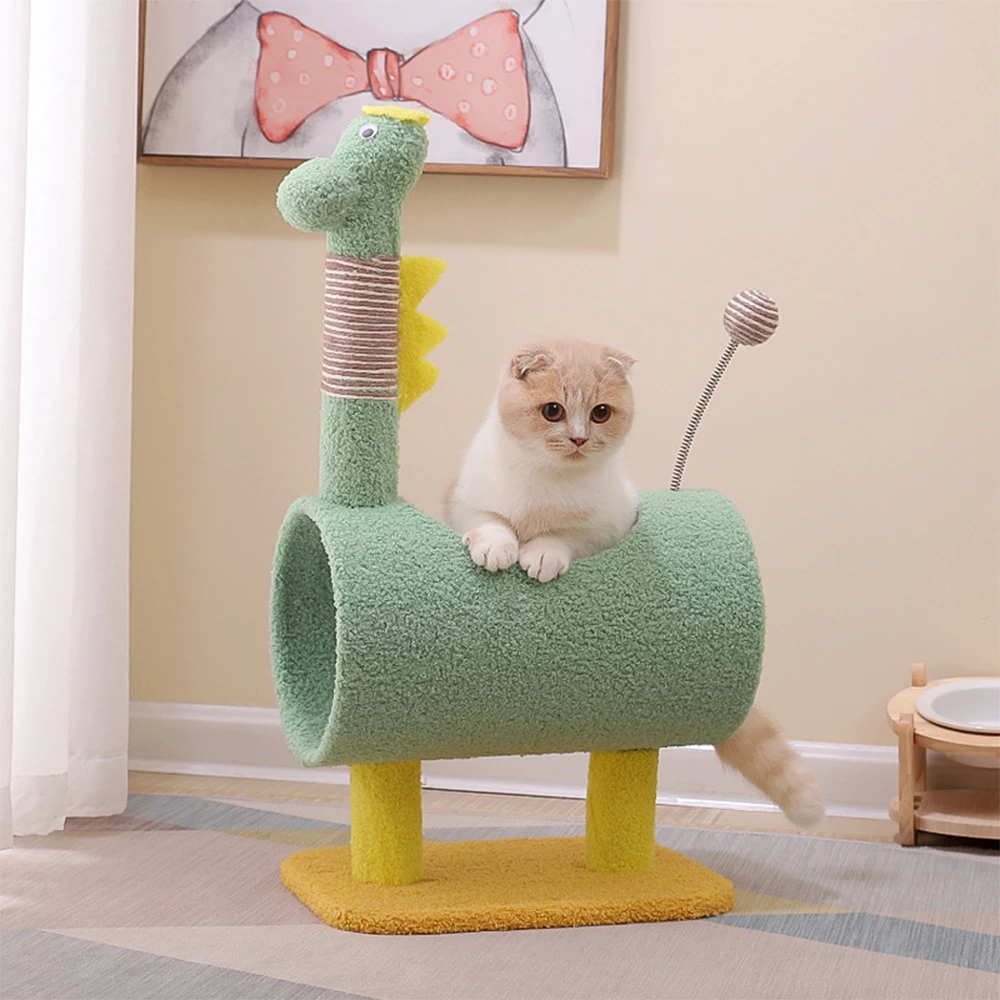 Cat Climbing Frame Cat Tree Sisal Flower All-in-one Cat Scratch Board Kitty Dinosaur Pipe Crawl Cat Nest Dangling Ball Cat Toy
Cat Climbing Frame Cat Tree Sisal Flower All-in-one Cat Scratch Board Kitty Dinosaur Pipe Crawl Cat Nest Dangling Ball Cat Toy