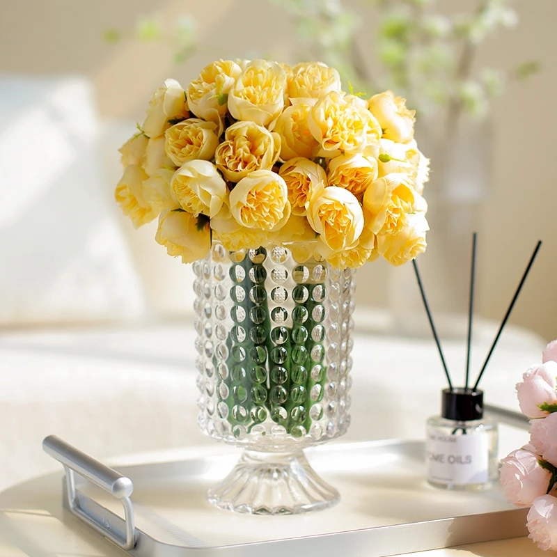 Peony simulated flowers, table bouquets, roses, plastic artificial flowers, living room, bedroom, decorative flower decorations
Peony simulated flowers, table bouquets, roses, plastic artificial flowers, living room, bedroom, decorative flower decorations