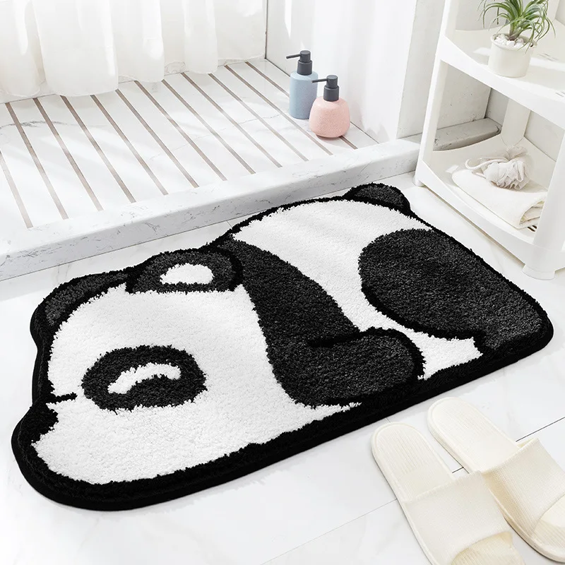 Bathroom Entrance Doormat Cute Panda Bath Rug Flocking Non-Slip Mat Toilet Door Mat Entrance Door Absorbent Mat Anti-Slip Mat
Bathroom Entrance Doormat Cute Panda Bath Rug Flocking Non-Slip Mat Toilet Door Mat Entrance Door Absorbent Mat Anti-Slip Mat
