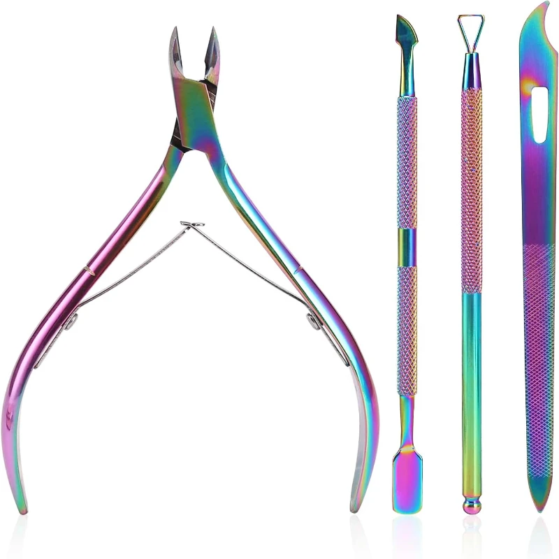 Cuticle Trimmer Pusher Remover Cuticle Clippers Nippers Rainbow Dead Skin Metal Nail Art Remover Scissors Manicure Tools
Cuticle Trimmer Pusher Remover Cuticle Clippers Nippers Rainbow Dead Skin Metal Nail Art Remover Scissors Manicure Tools