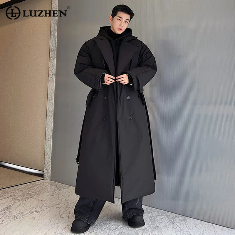 Зимнее стильное двубортное длинное пальто LUZHEN с подкладкой, мужской утепленный Тренч до колена оригинального дизайна, трендовый Тренч 2023, новинка Cac4db
Зимнее стильное двубортное длинное пальто LUZHEN с подкладкой, мужской утепленный Тренч до колена оригинального дизайна, трендовый Тренч 2023, новинка Cac4db