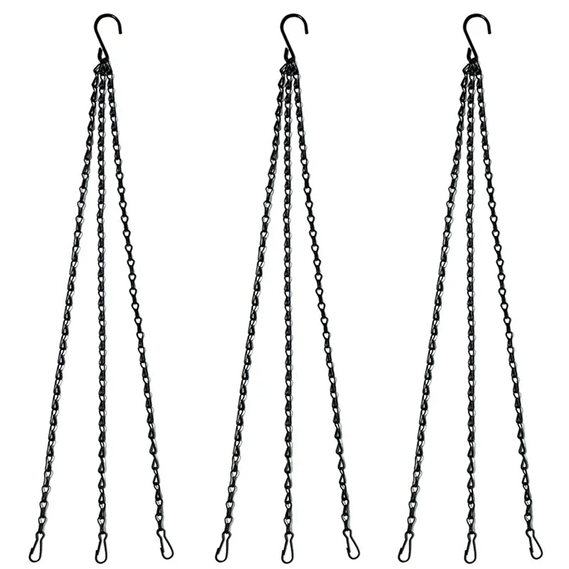 30Pcs Black Flower Plant Pot Basket Holder Hanging Chain With S-Shape Hooks For Home Garden Tools
30Pcs Black Flower Plant Pot Basket Holder Hanging Chain With S-Shape Hooks For Home Garden Tools