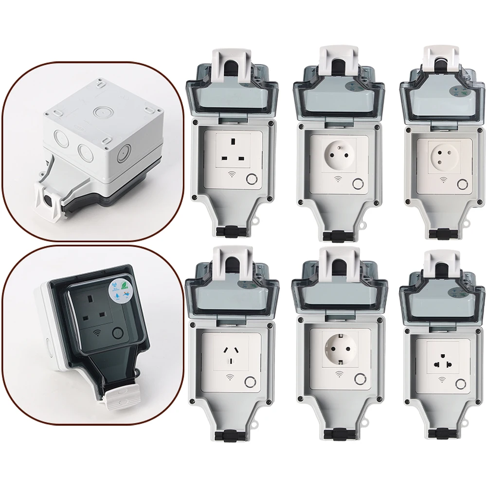 IP66 Waterproof Outdoor Plug Wifi Smart Socket Bathroom Socket For Tuya Voice Control Timer Switch Work With Home Alexa
IP66 Waterproof Outdoor Plug Wifi Smart Socket Bathroom Socket For Tuya Voice Control Timer Switch Work With Home Alexa
