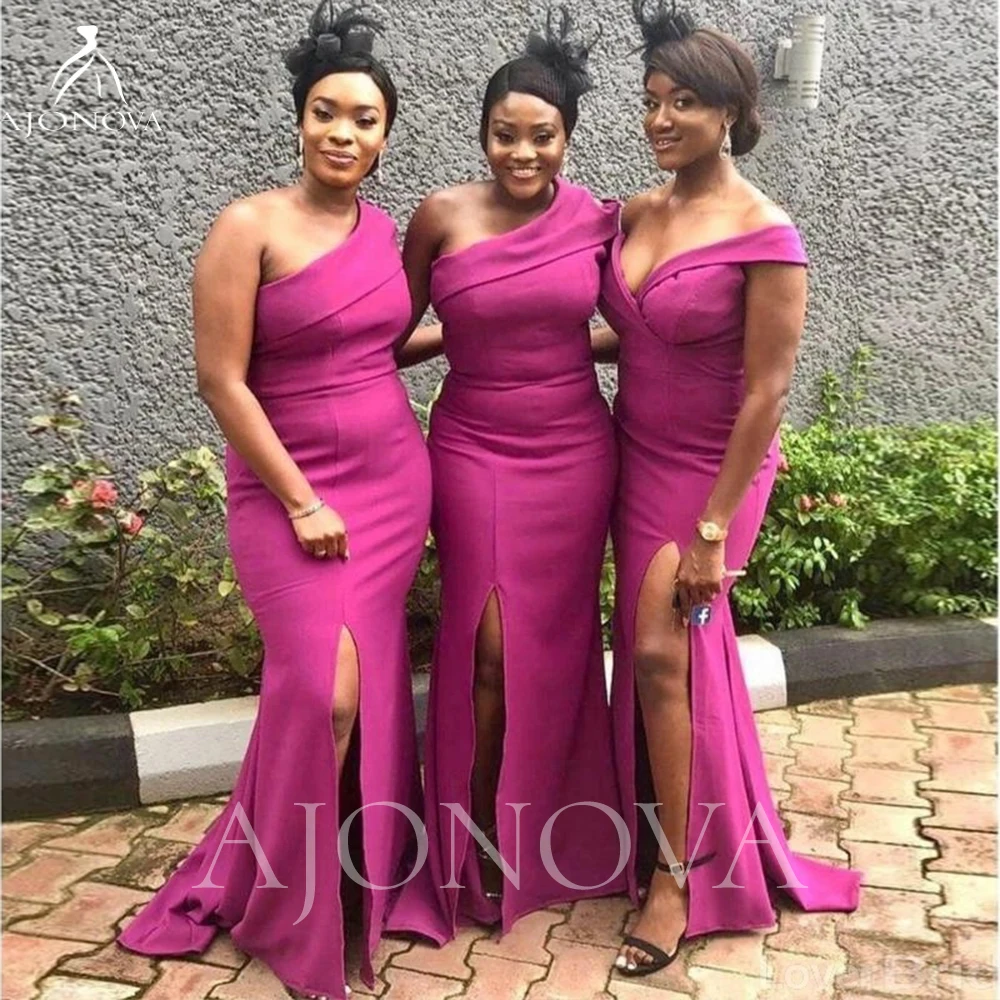 Fushsia Satin Dress Bridesmaid Dresses Side Split Elegant Long Wedding Guest Dress for Wedding Party Formal Robe Weddings Woman
Fushsia Satin Dress Bridesmaid Dresses Side Split Elegant Long Wedding Guest Dress for Wedding Party Formal Robe Weddings Woman