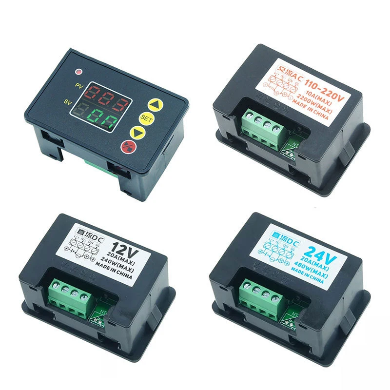 T2310 LCD Digital Display Time Controller Countdown Timer Switch 0-999s/min/hour DC 12V 24V A220VC 110V Delay Timer Relay Power
T2310 LCD Digital Display Time Controller Countdown Timer Switch 0-999s/min/hour DC 12V 24V A220VC 110V Delay Timer Relay Power