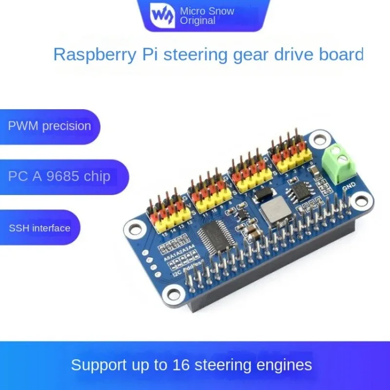 Nvarcher Raspberry Pi 4B/3B+/Zero W 16 way servo drive board PWM module 12C interface
Nvarcher Raspberry Pi 4B/3B+/Zero W 16 way servo drive board PWM module 12C interface