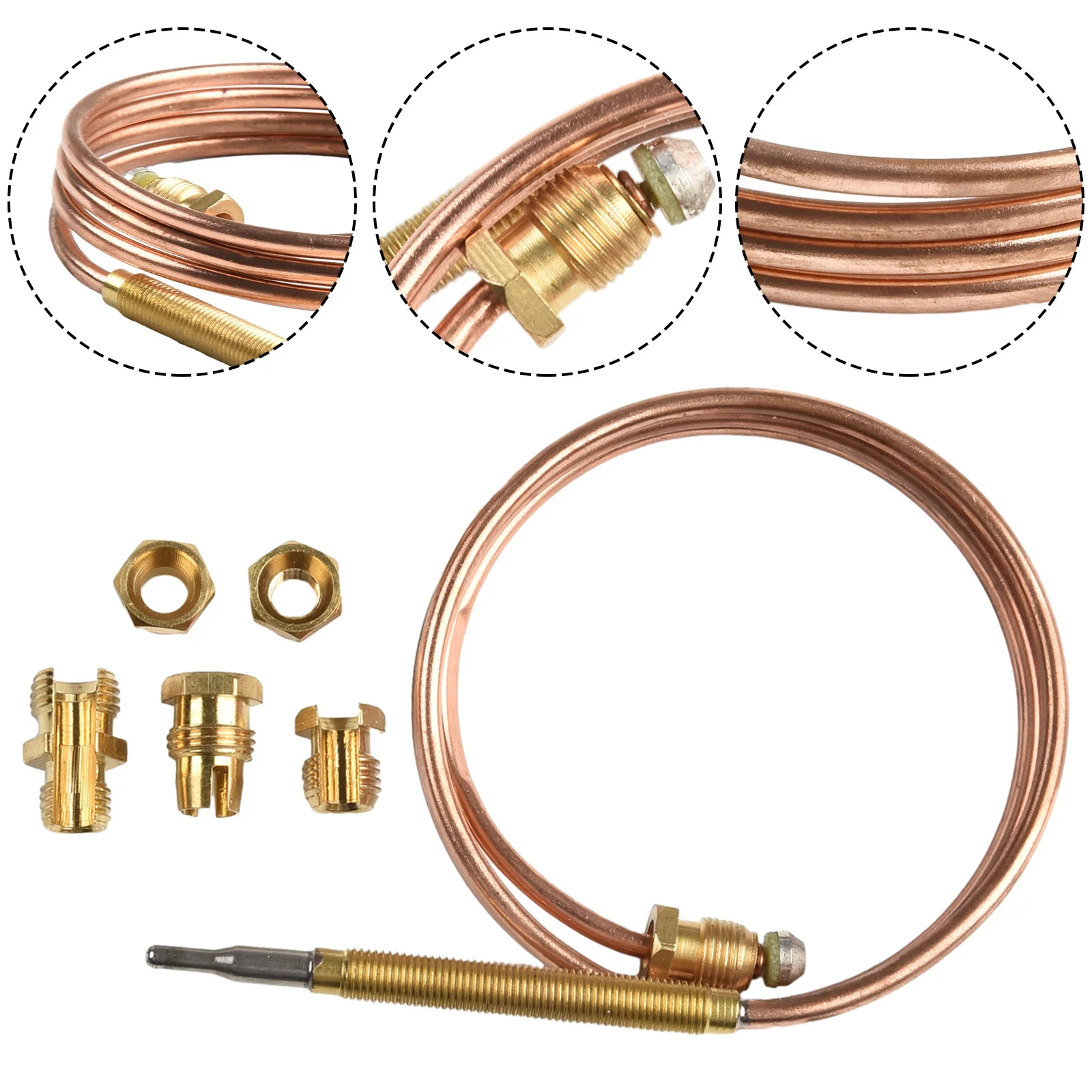 36in BBQ Grill Firepit Fireplace Heater Gas Thermocoupler Sensor Metal M8x1 Thread 900mm Thermocouple Tools For Water Heaters
36in BBQ Grill Firepit Fireplace Heater Gas Thermocoupler Sensor Metal M8x1 Thread 900mm Thermocouple Tools For Water Heaters