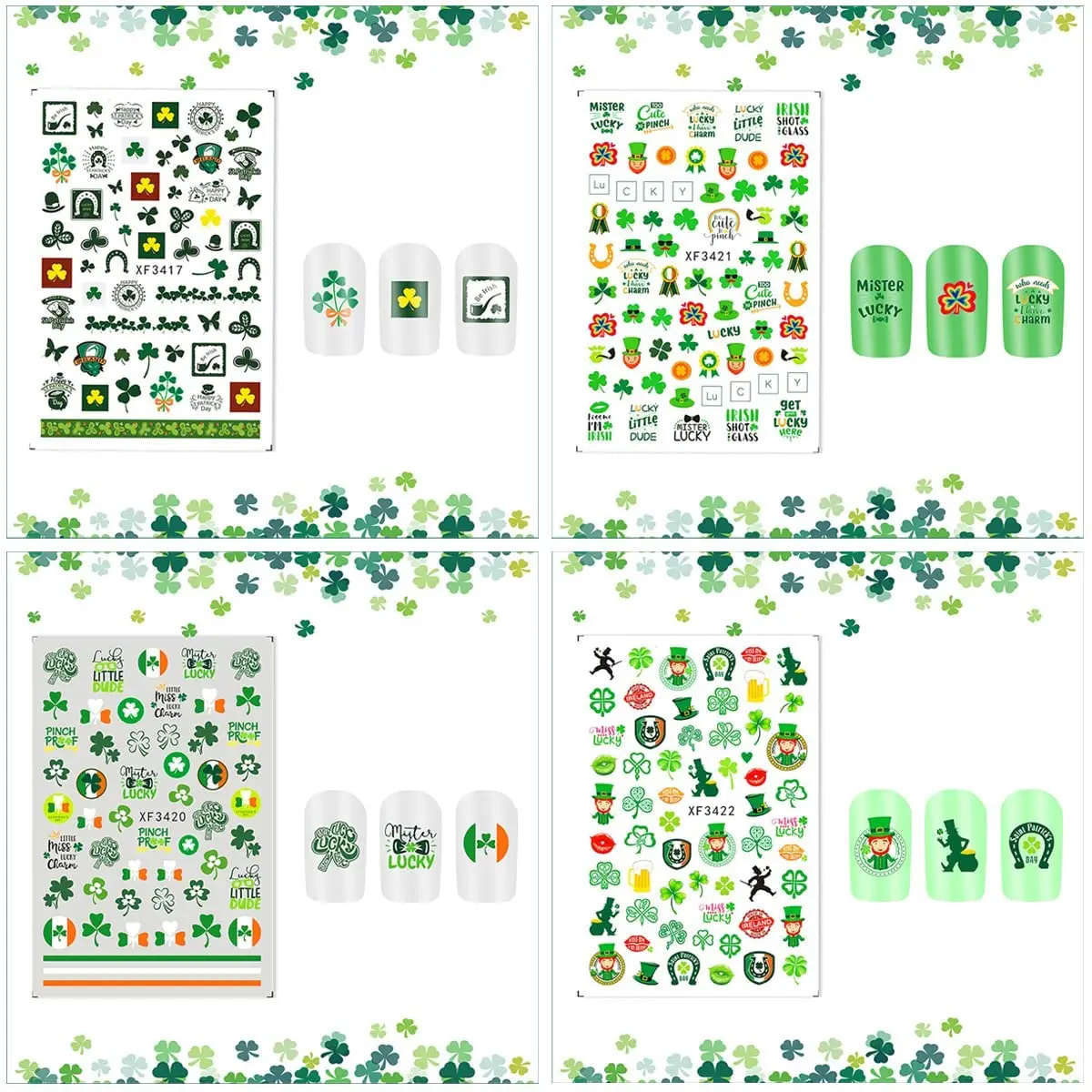 Lucky Charm Nail Decals
