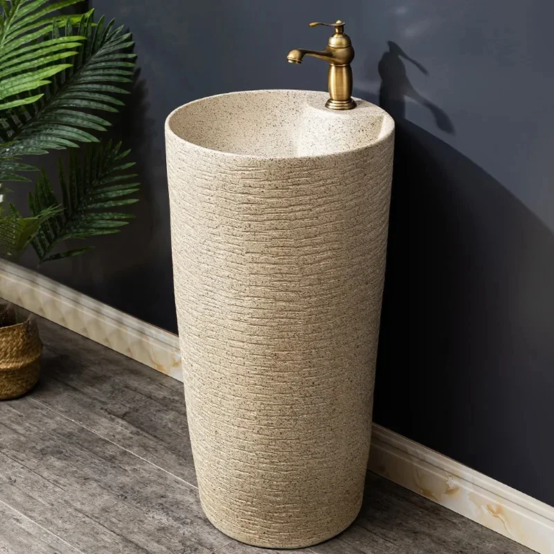Column Wash Basin Courtyard Integrated Pool Floor-Standing Inter-Platform Basin Balcony Bathroom Pedestal Basin Ceramic
Column Wash Basin Courtyard Integrated Pool Floor-Standing Inter-Platform Basin Balcony Bathroom Pedestal Basin Ceramic