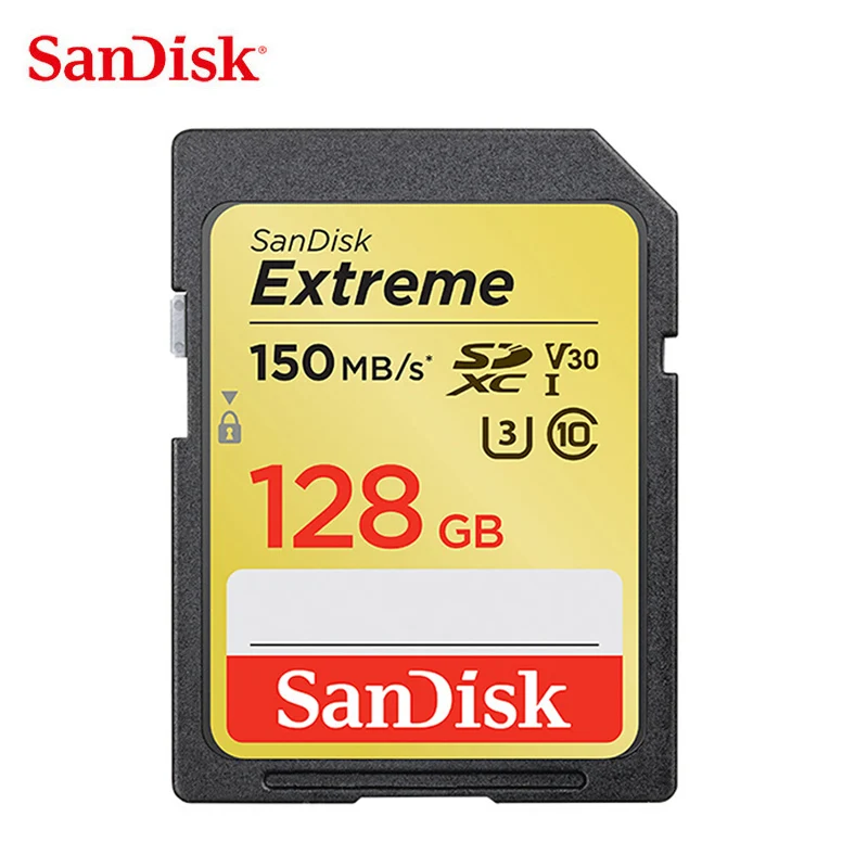 

SanDisk Extreme Memory Card 32GB SDHC 4K HD Class 10 64GB SD Card 128GB V30 SDXC 150MB/s (32GB: 90MB/s) UHS-I Flash Card