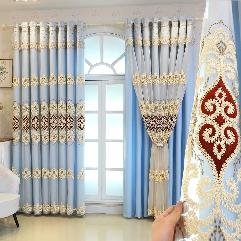 1 Panel 132cm Width European Double Layer Curtain with Sheer Curtain for Living Room Bedroom Luxury Embroidered Curtain
1 Panel 132cm Width European Double Layer Curtain with Sheer Curtain for Living Room Bedroom Luxury Embroidered Curtain