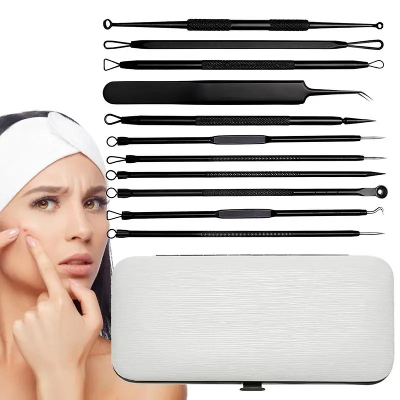 Pimple Popper Tool Kit 11pcs Blemish Removal Tool Professional Stainless Steel Blackhead Remover Comedone Extractor Tools For
Pimple Popper Tool Kit 11pcs Blemish Removal Tool Professional Stainless Steel Blackhead Remover Comedone Extractor Tools For