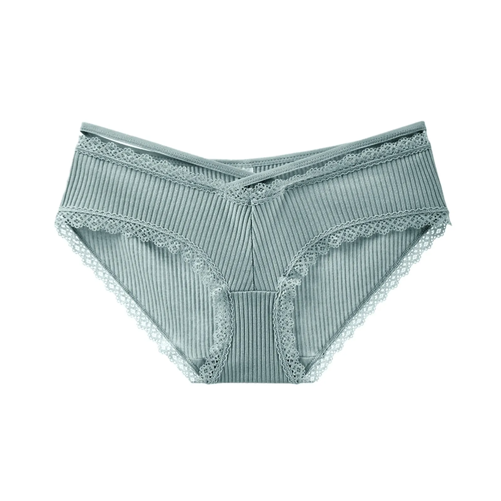 Women's Pure Color Comfortable Cotton Panties Triangle Underwear With Lace Edge Sexy Low Waist No Show Underwear for Leggings
Women's Pure Color Comfortable Cotton Panties Triangle Underwear With Lace Edge Sexy Low Waist No Show Underwear for Leggings