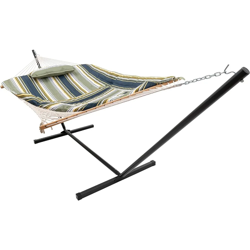 Hanging Hammocks for Women Double Outdoor Hammock With 12 Ft Steel Stand Foot Rest Detachable Pillow Spreader Bars Beach Chairs
Hanging Hammocks for Women Double Outdoor Hammock With 12 Ft Steel Stand Foot Rest Detachable Pillow Spreader Bars Beach Chairs
