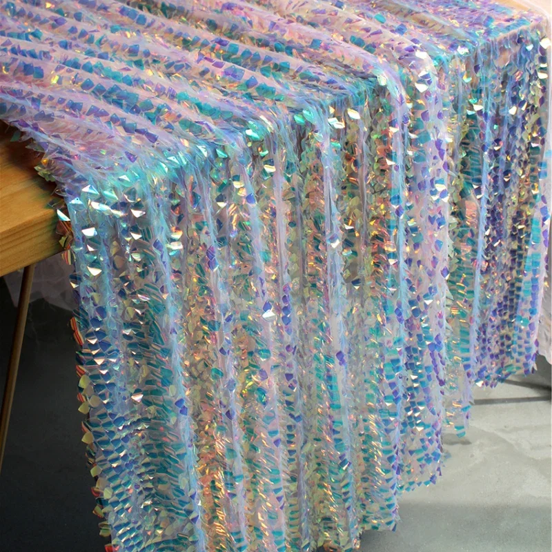 1.37x1.37cm Laser Phantom Shining Sheet Fabric Fashion Color Creative diamond Cloth Dance Clothing Designer Piece Goods
1.37x1.37cm Laser Phantom Shining Sheet Fabric Fashion Color Creative diamond Cloth Dance Clothing Designer Piece Goods